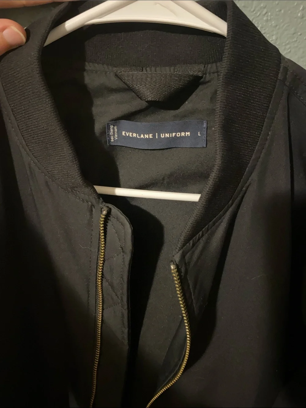 Everlane Black Bomber Jacket